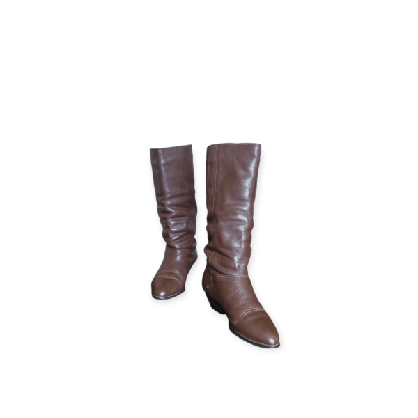 Botas de cuero con corderito - Imagen 2