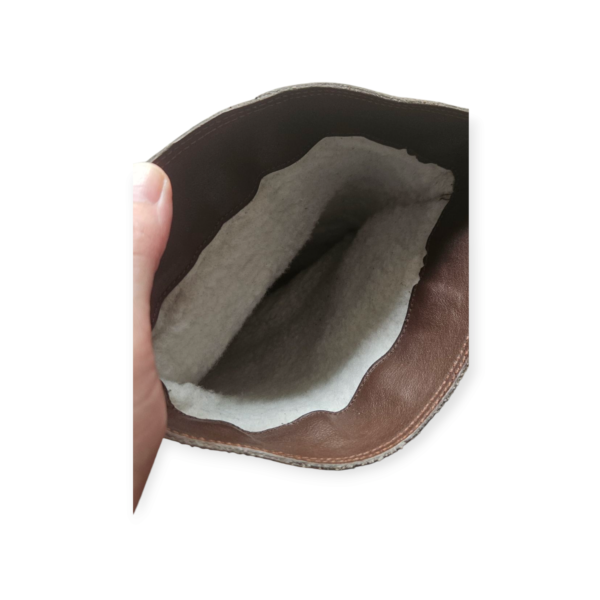 Botas de cuero con corderito - Imagen 3